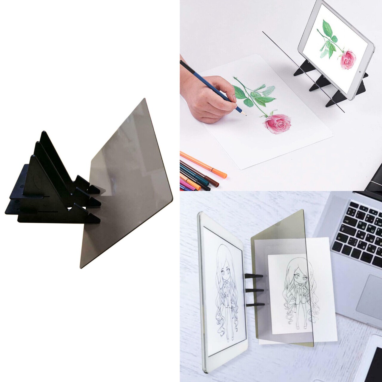 Kitcheniva Sketch Pad Tracing Board Optical Projector Reflection 9''